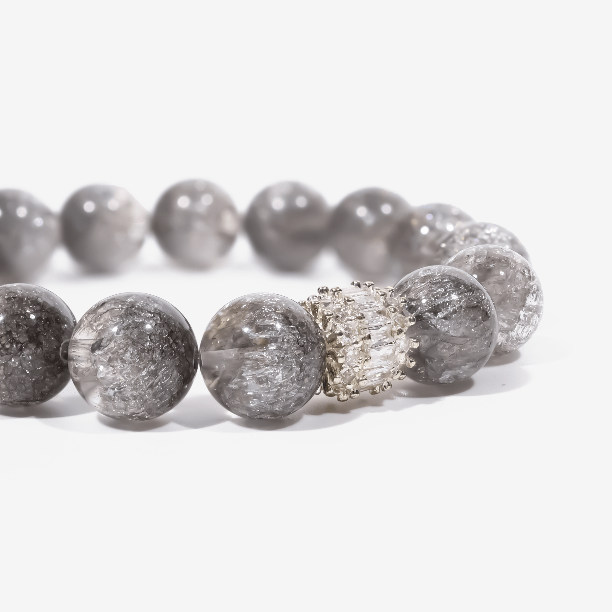 Ethereal Harmony Silver Quartz Bracelet - JWPatronus