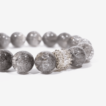 Ethereal Harmony Silver Quartz Bracelet - JWPatronus