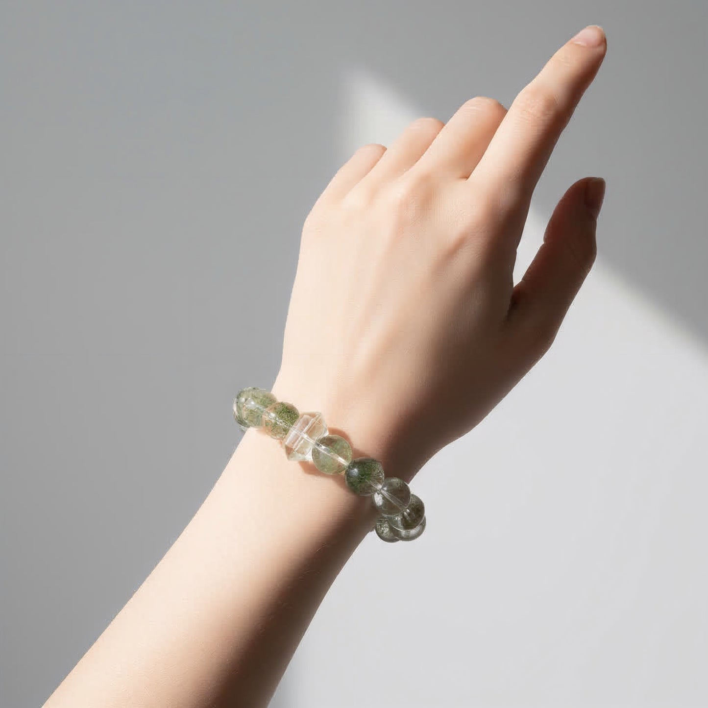 Mystic Forest Green Phantom Quartz Bracelet - JWPatronus