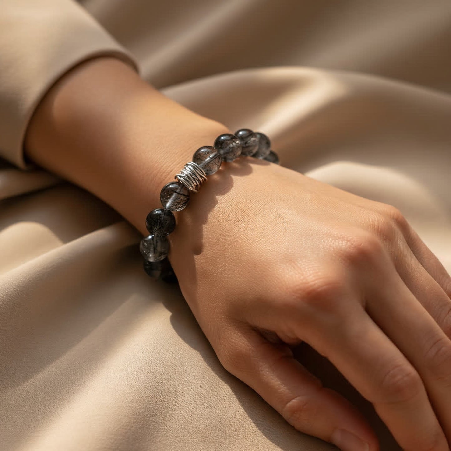 Guardian Black Rutile Quartz Bracelet - JWPatronus