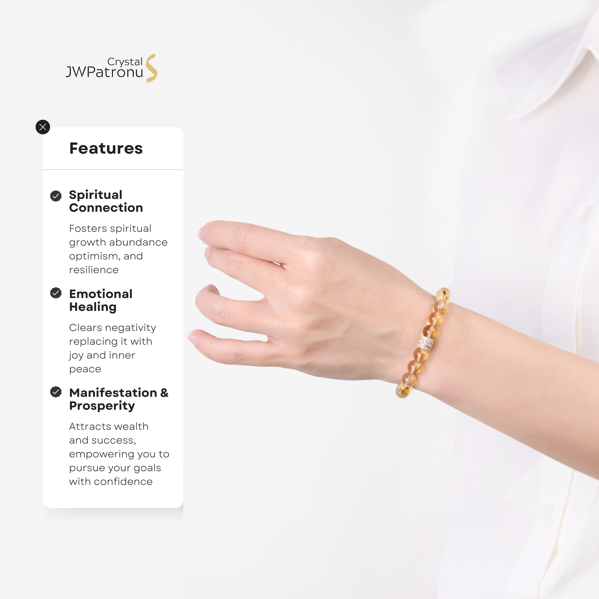 Serenity Citrine Bracelet - JWPatronus