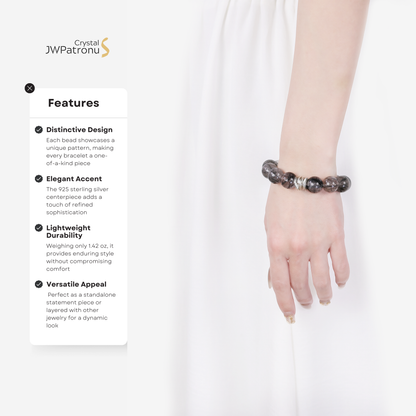 Guardian Black Rutile Quartz Bracelet - JWPatronus
