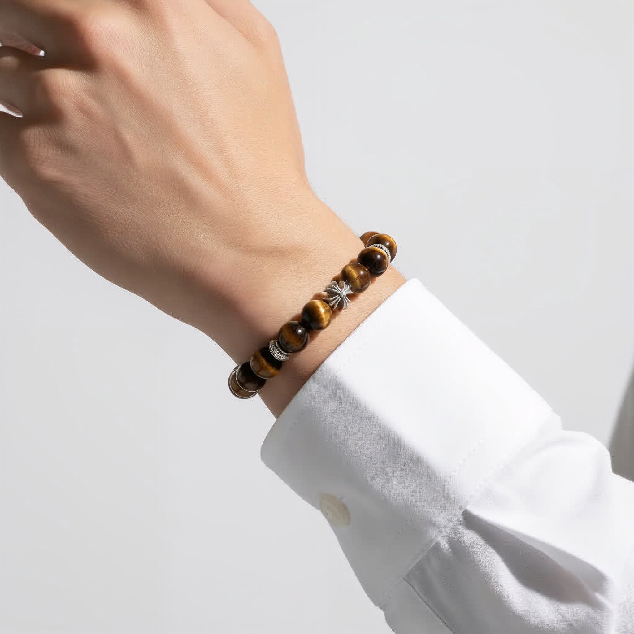 Guardian Tiger’s Eye Cross Bracelet - JWPatronus