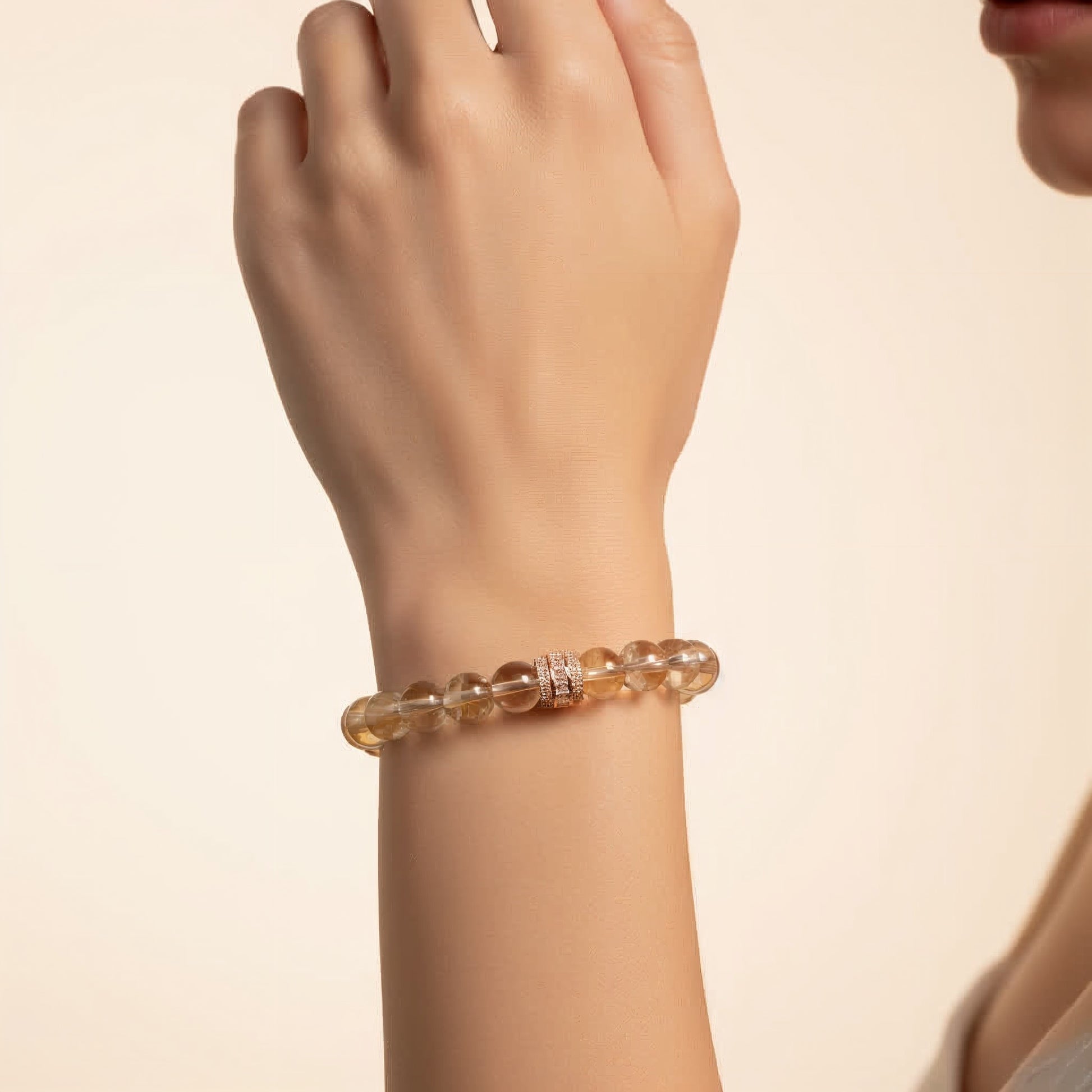 Serenity Citrine Bracelet – 8mm natural golden Citrine beads, handcrafted to inspire positivity, confidence, and joy by JWPatronus