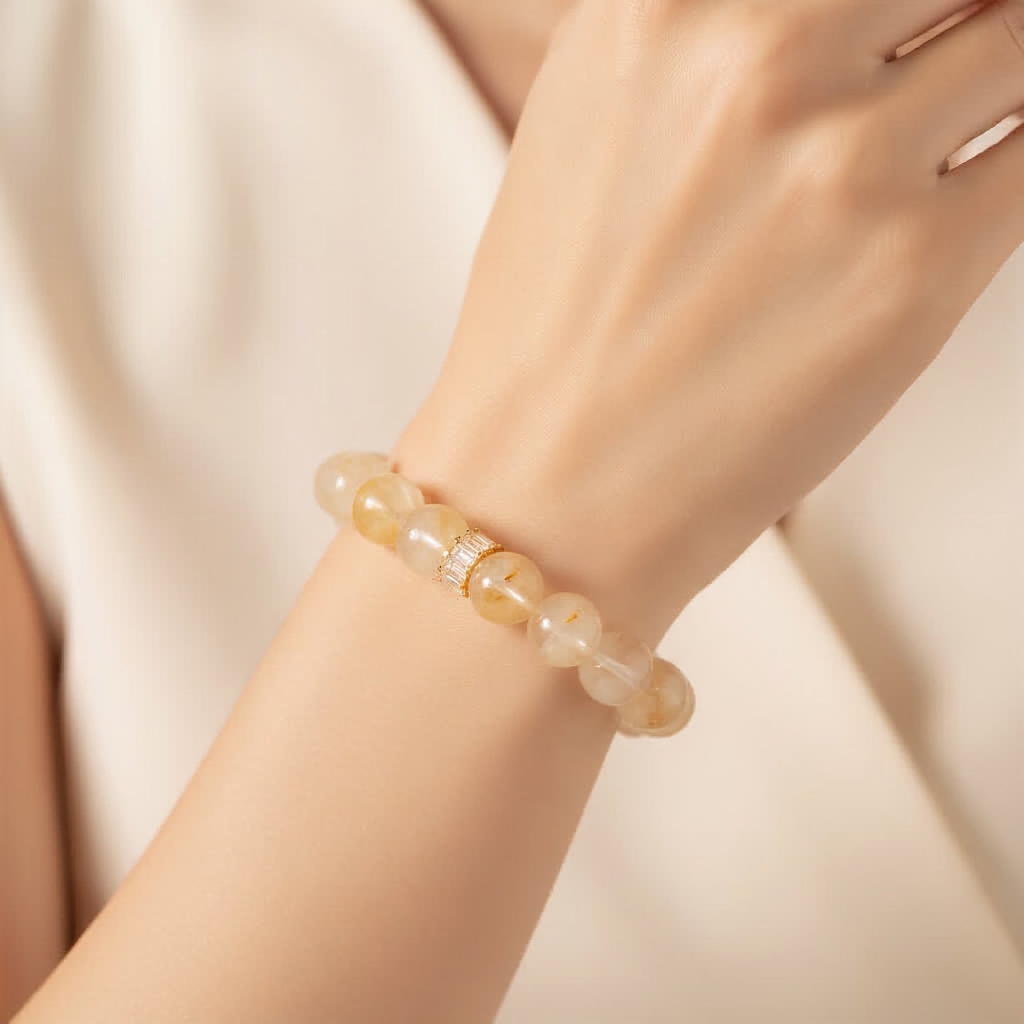 Golden Hematoid Quartz Bracelet - JWPatronus