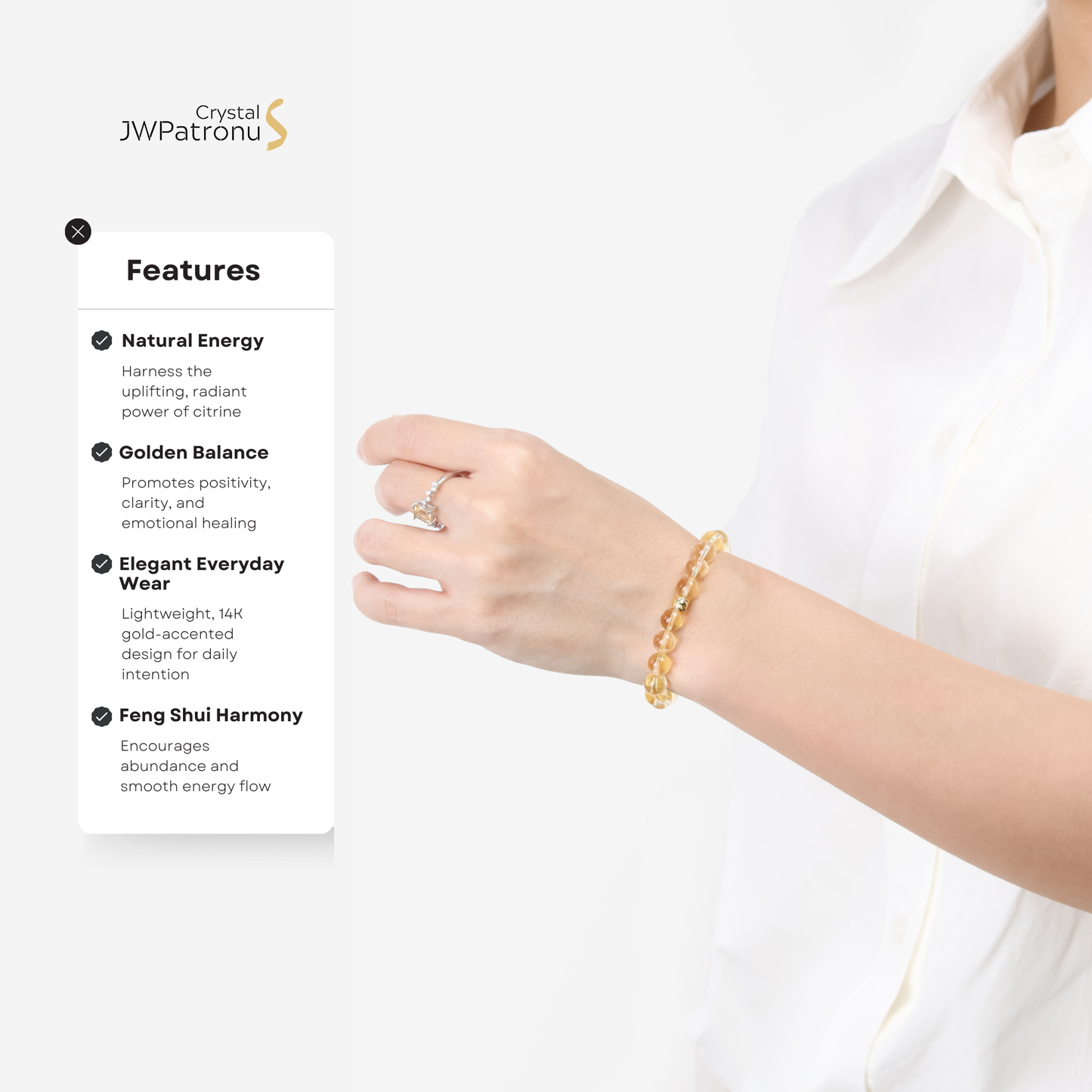 Glow Citrine Bracelet - JWPatronus