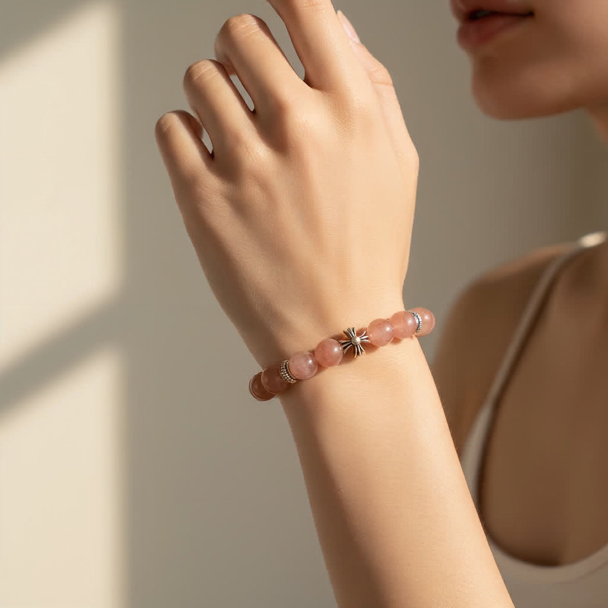 Lucky Blessing Rhodochrosite Bracelet - JWPatronus