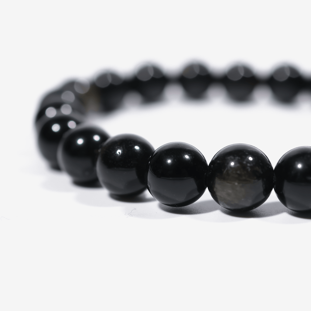 Golden Enameled Obsidian Bracelet - JWPatronus