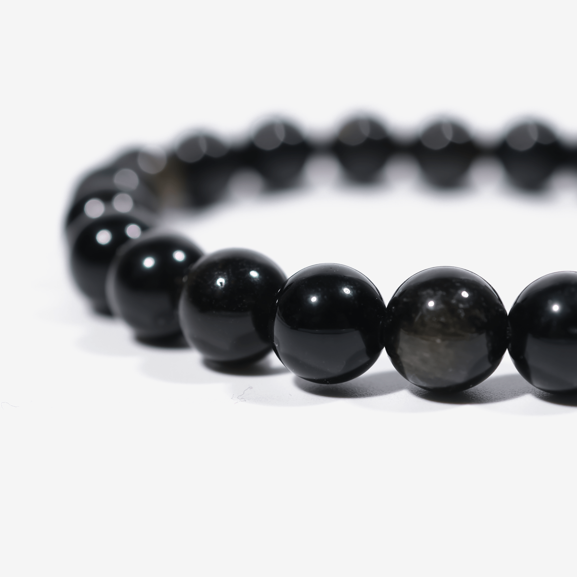 Golden Enameled Obsidian Bracelet - JWPatronus