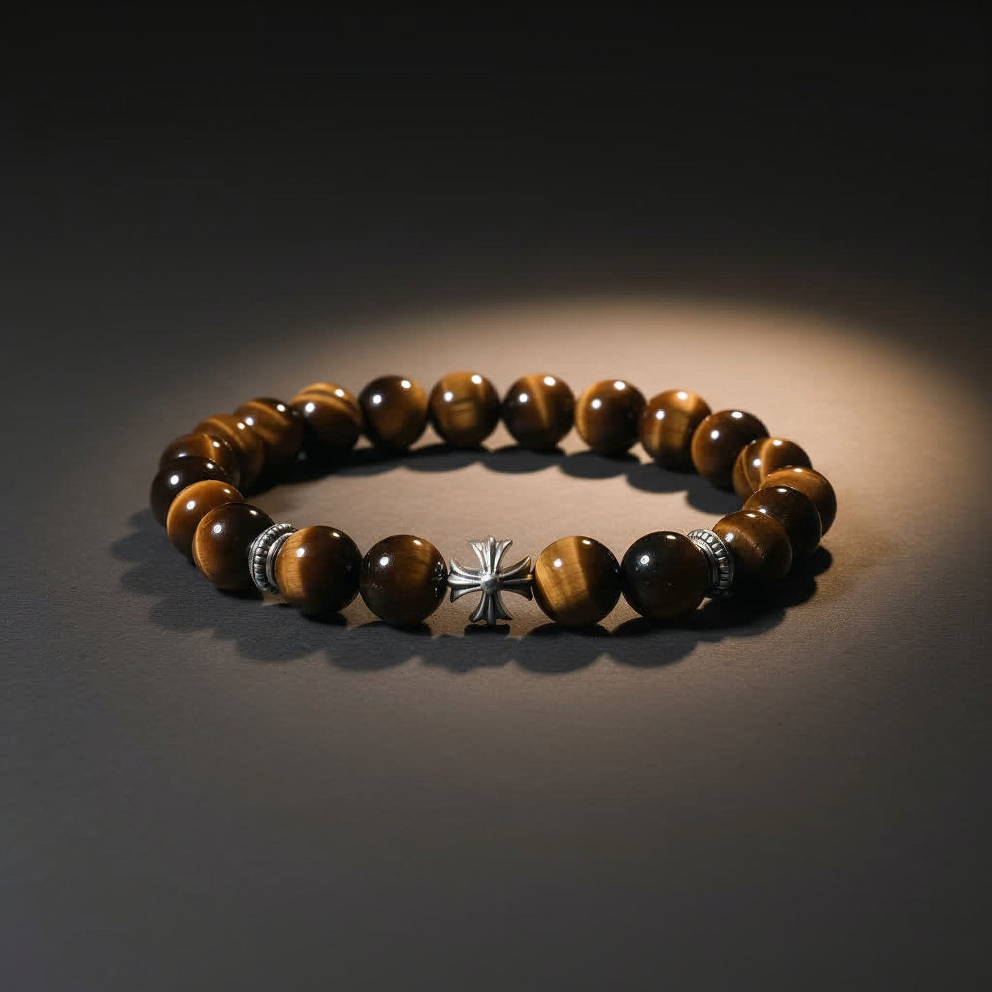Guardian Tiger’s Eye Cross Bracelet - JWPatronus