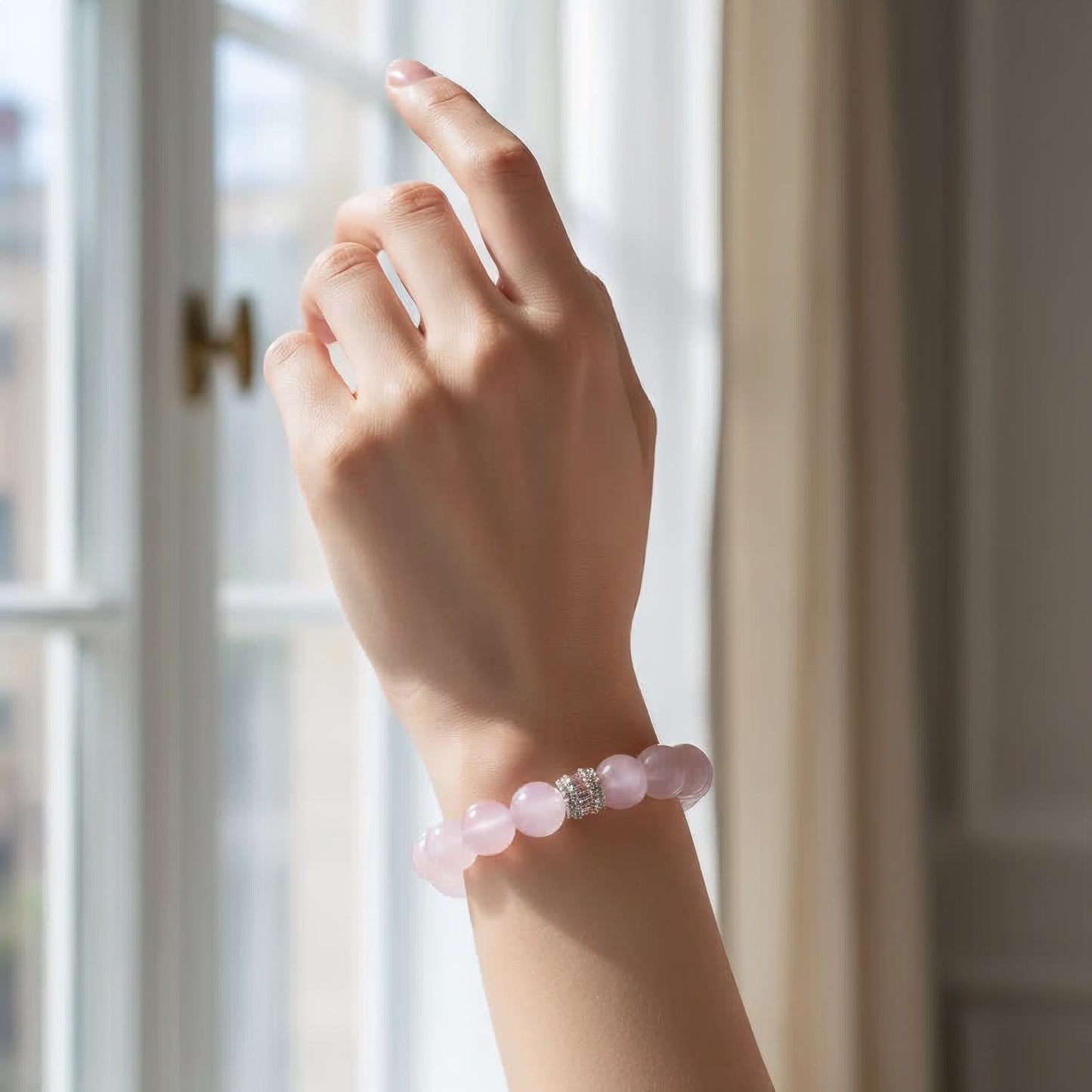 Royal Rose Quartz Serenity Bracelet - JWPatronus