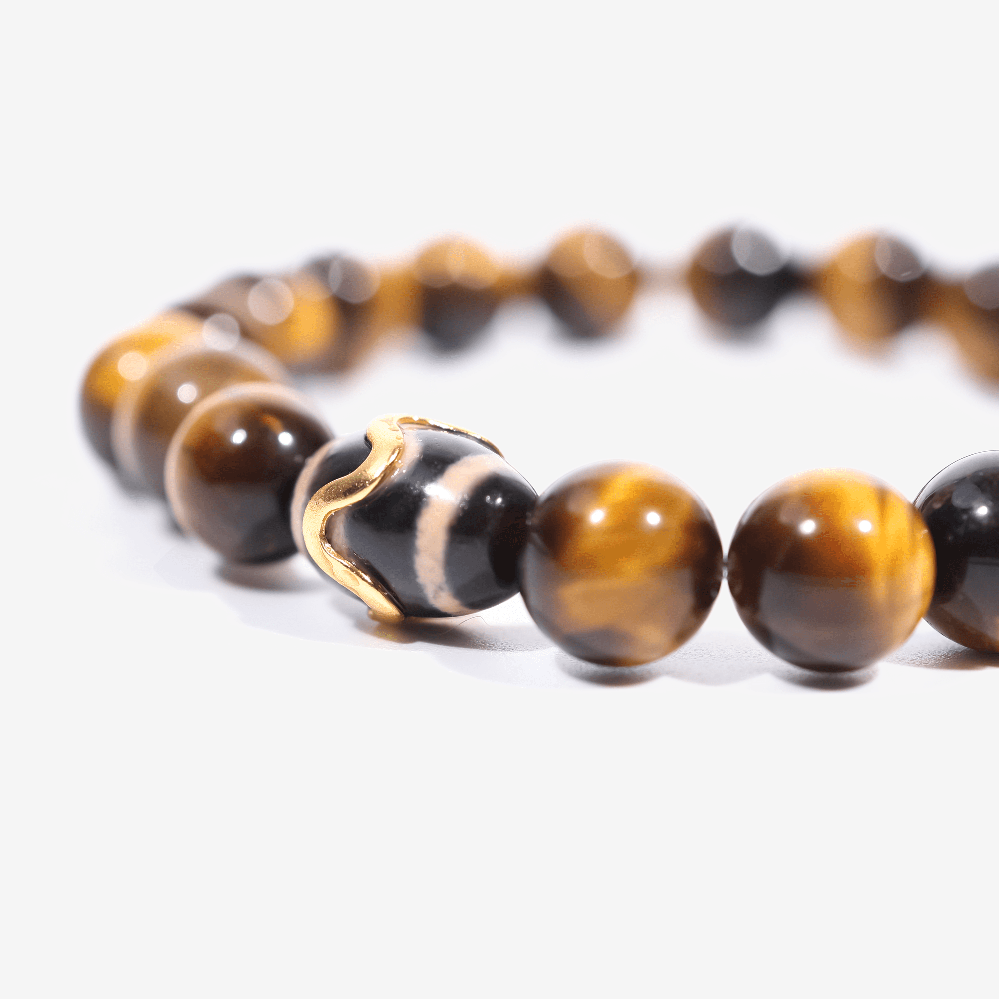 Kailash Tiger’s Eye Dzi Bracelet - JWPatronus