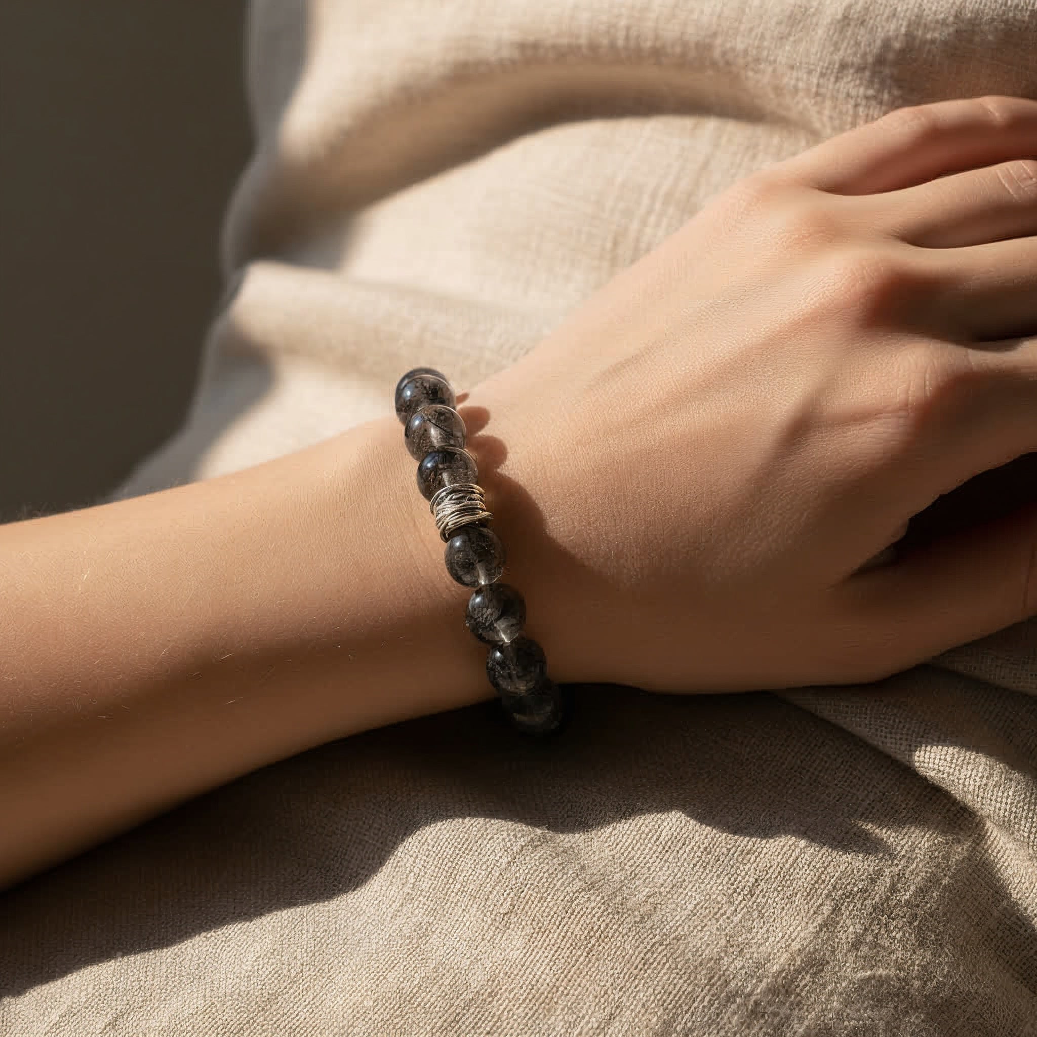 Guardian Black Rutile Quartz Bracelet - JWPatronus