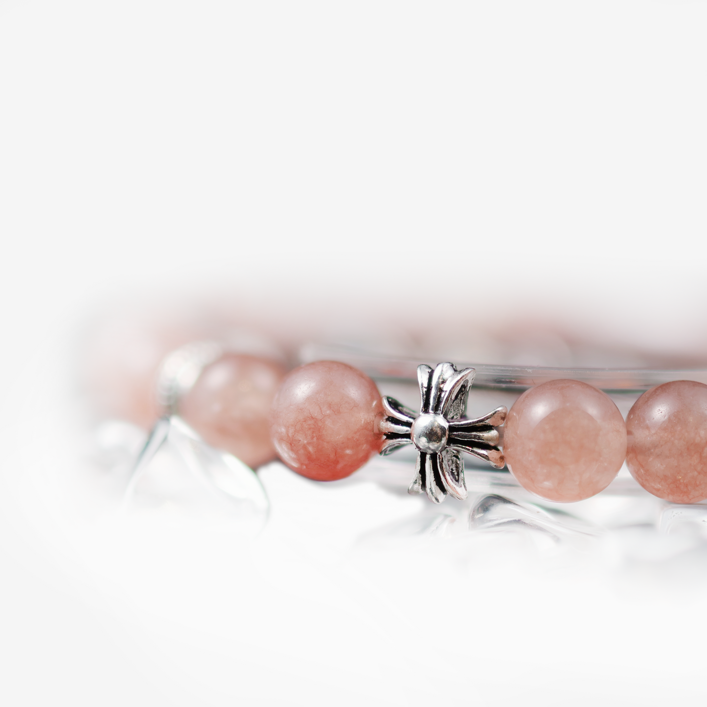 Strawberry Cross Crystal Bracelet