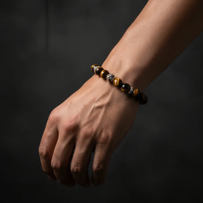 Guardian Tiger’s Eye Cross Bracelet - JWPatronus