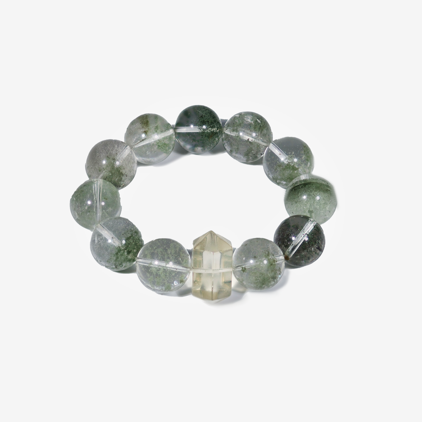 Mystic Forest Phantom Quartz Bracelet