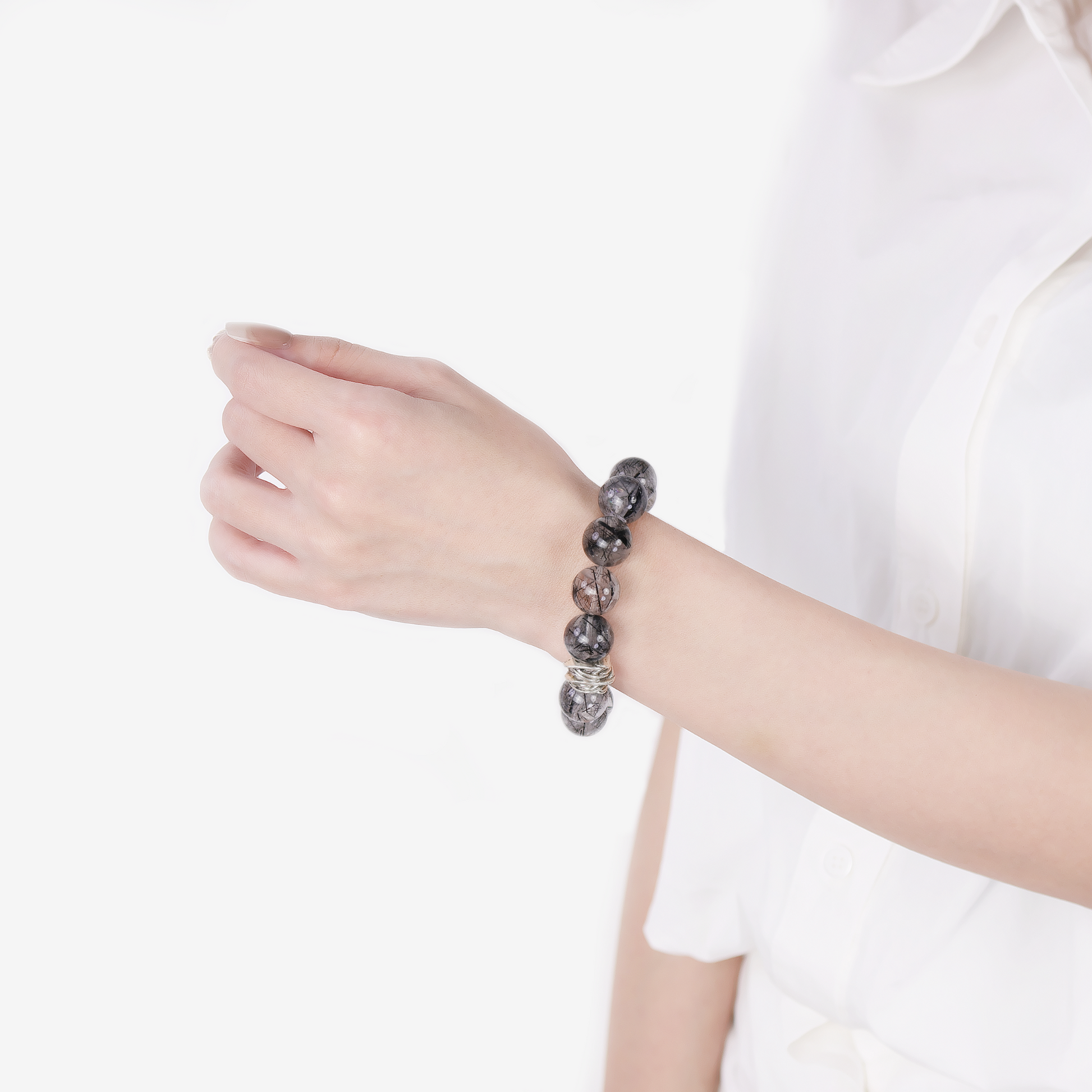 Guardian Black Rutile Quartz Bracelet - JWPatronus