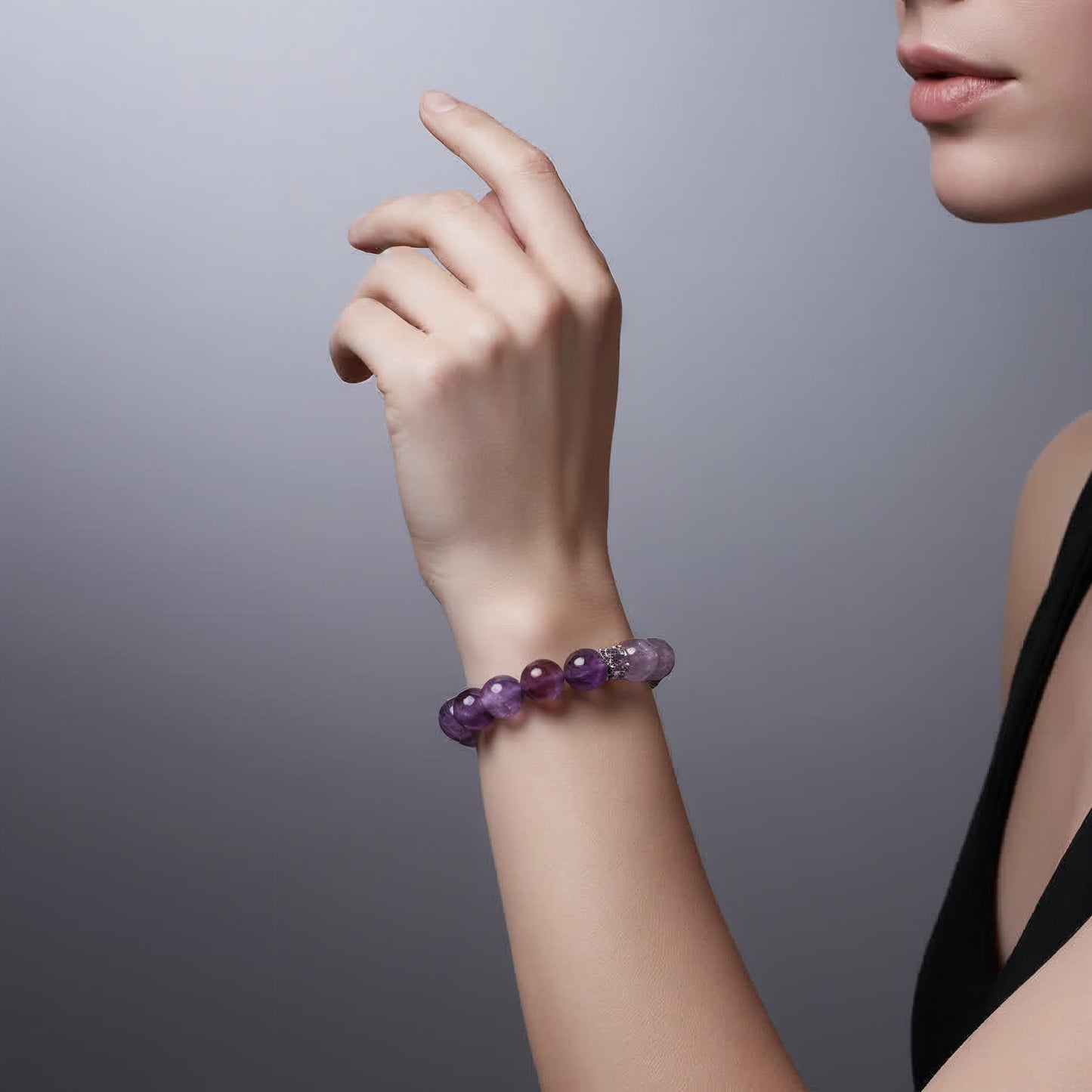Lunar Grace Amethyst Bracelet - JWPatronus