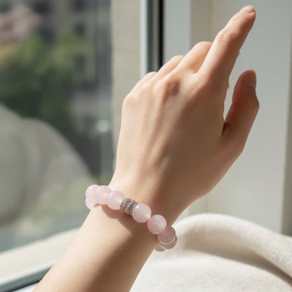 Royal Rose Quartz Serenity Bracelet - JWPatronus