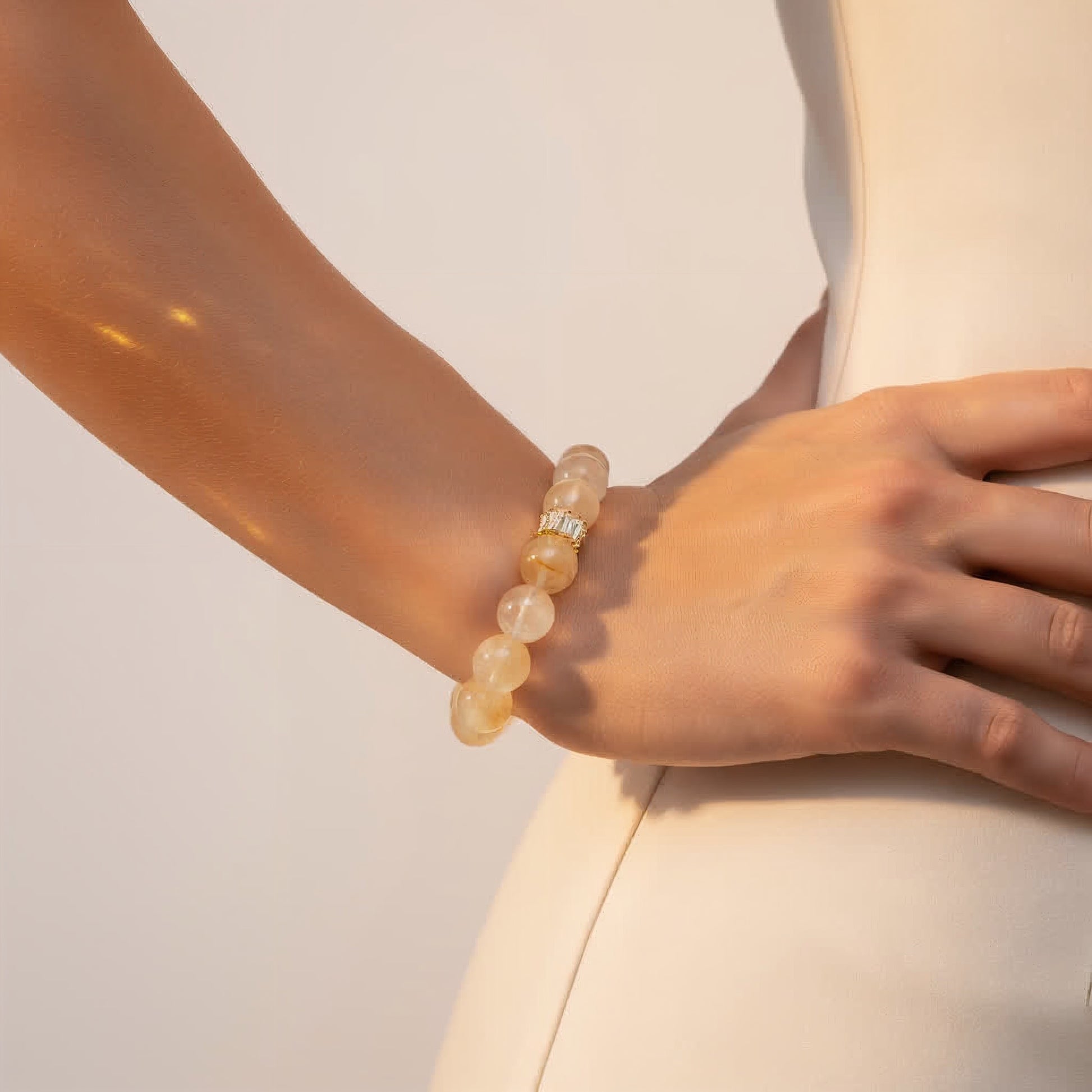 Golden Hematoid Quartz Bracelet - JWPatronus