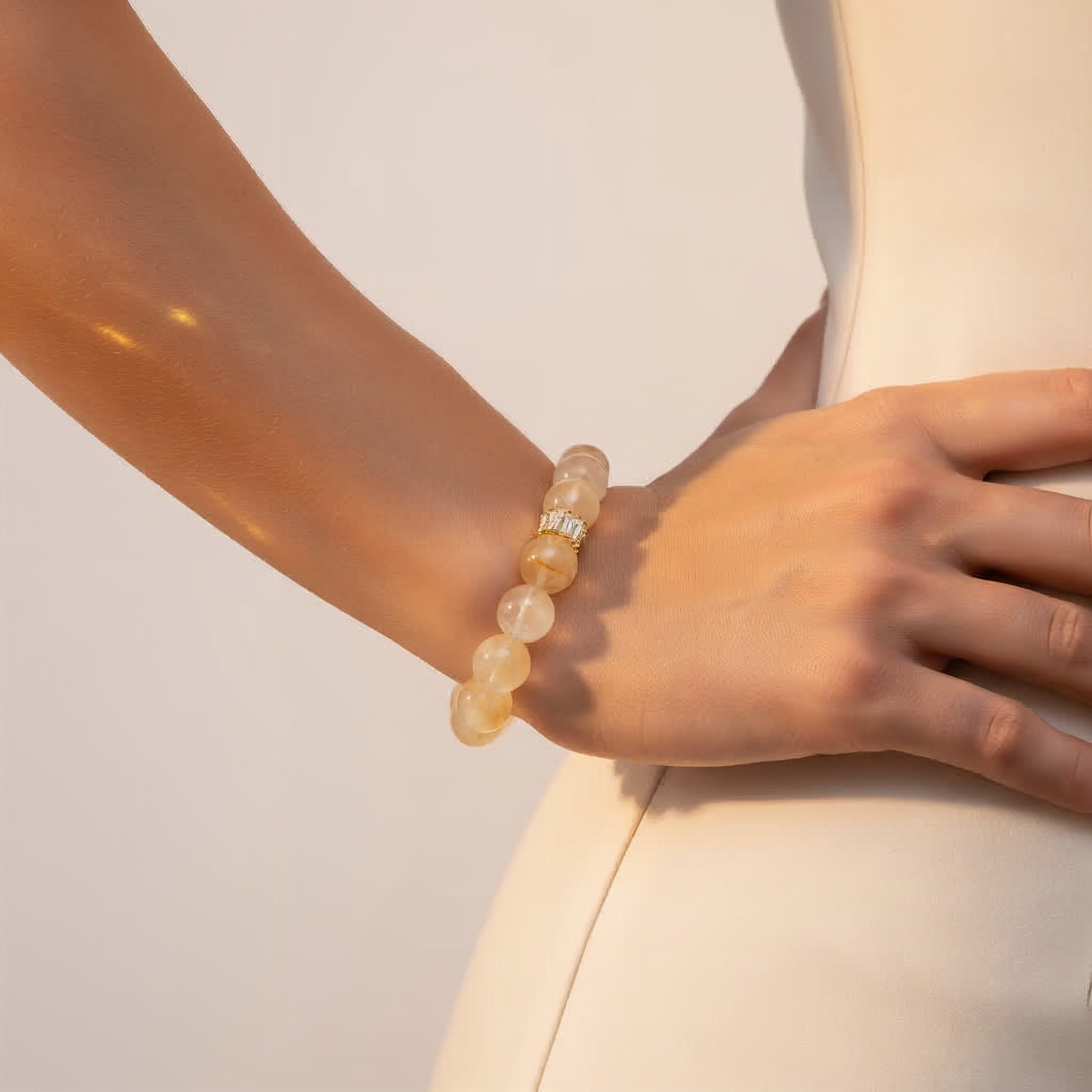 Golden Hematoid Quartz Bracelet - JWPatronus