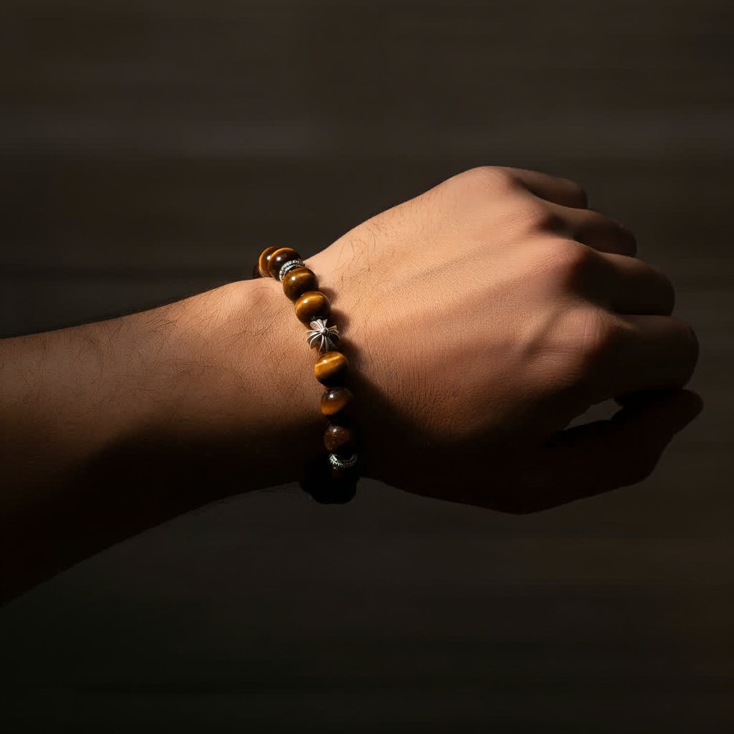 Guardian Tiger’s Eye Cross Bracelet - JWPatronus
