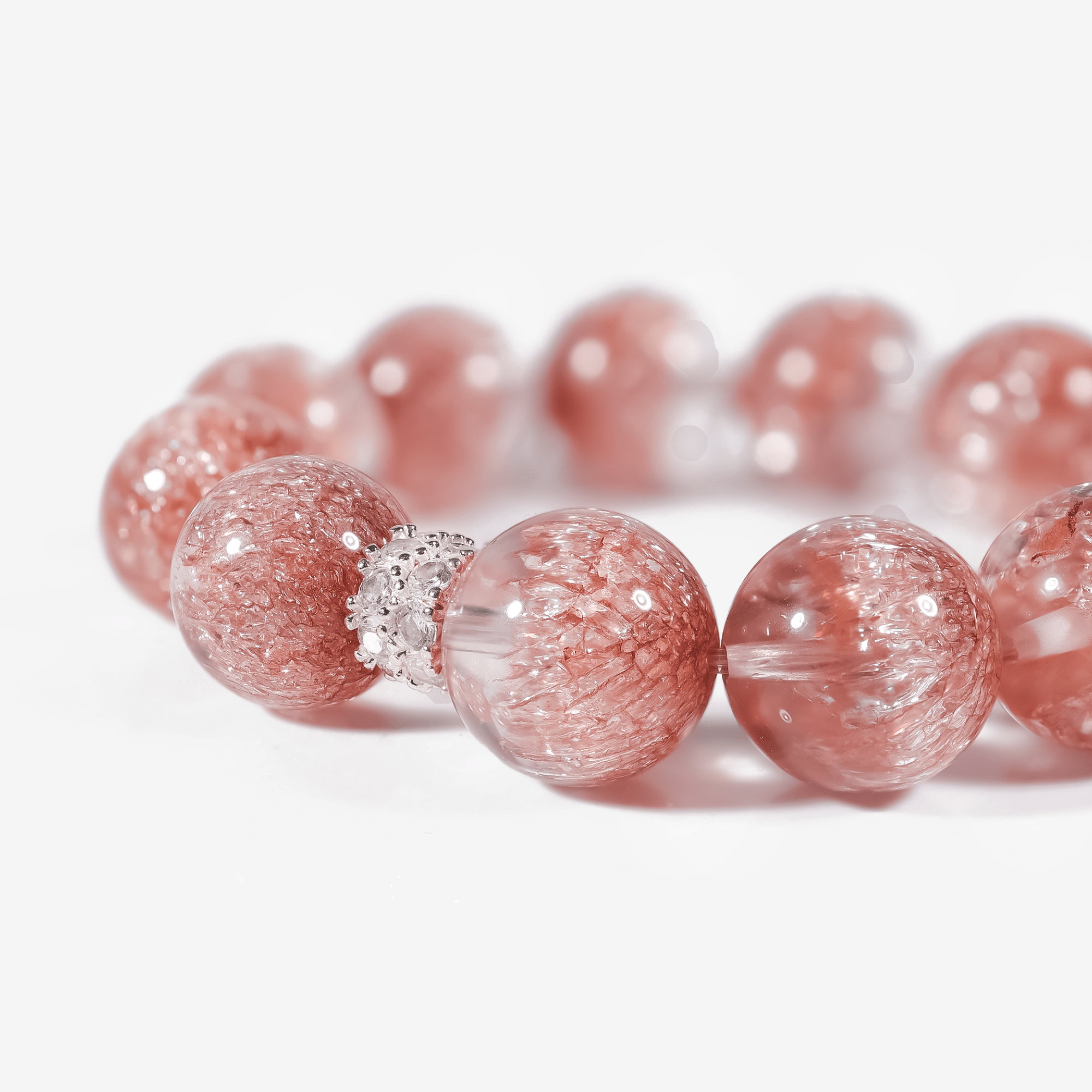 Aurora Bloom Strawberry Quartz Bracelet - JWPatronus