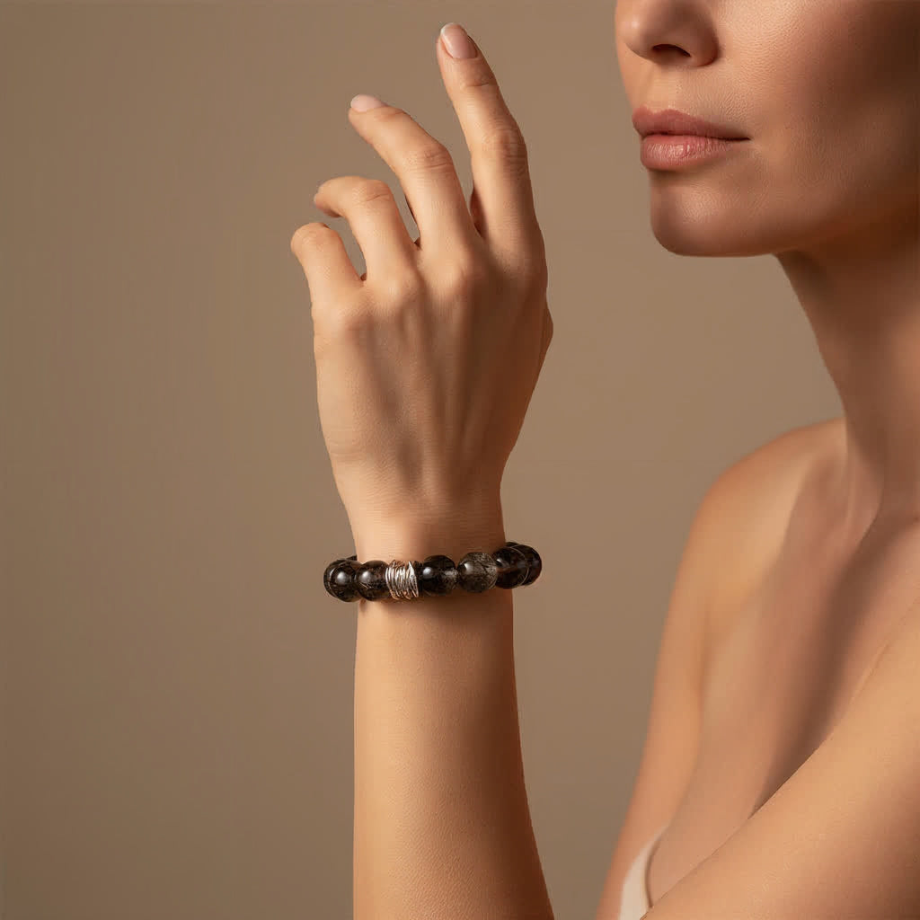 Guardian Black Rutile Quartz Bracelet - JWPatronus