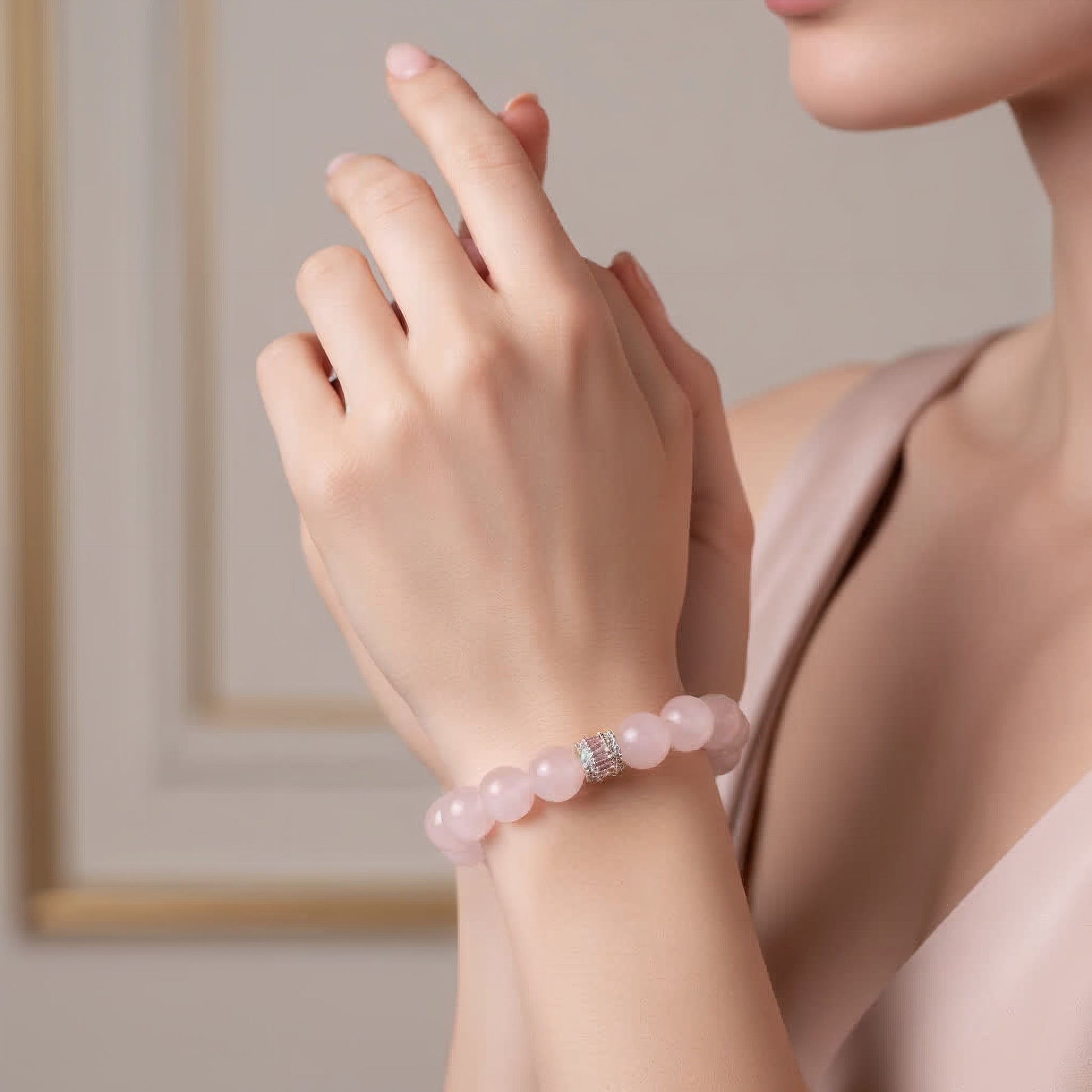 Royal Rose Quartz Serenity Bracelet - JWPatronus