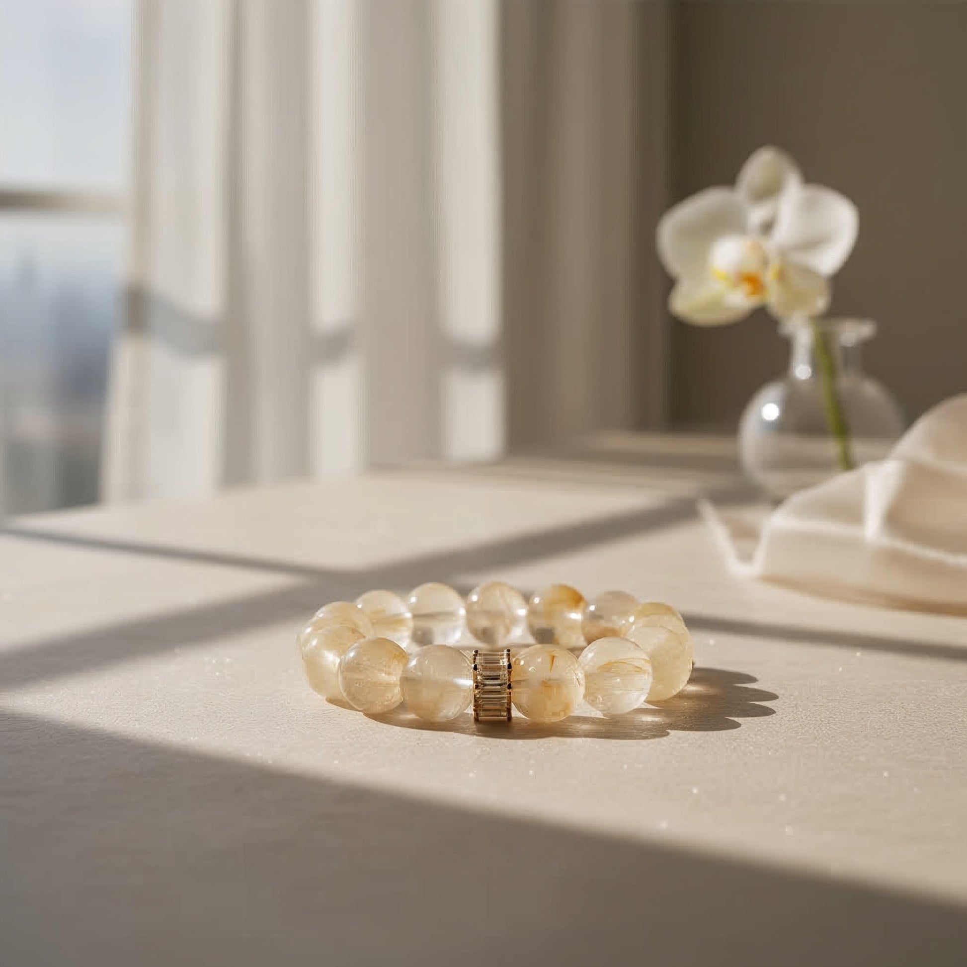 Golden Hematoid Quartz Bracelet - JWPatronus
