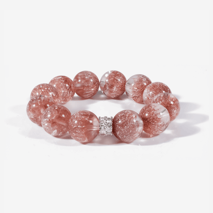 Aurora Bloom Strawberry Quartz Bracelet - JWPatronus
