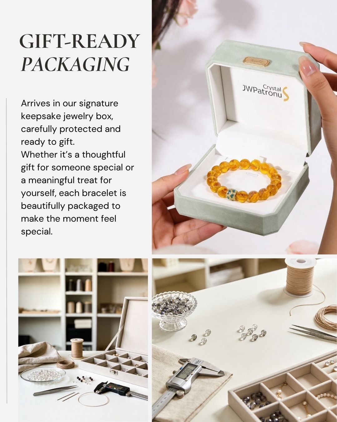 Brazilian Citrine Bracelet presented in a gift-ready keepsake jewelry box for thoughtful gifts, self-gifting, and meaningful everyday wear.