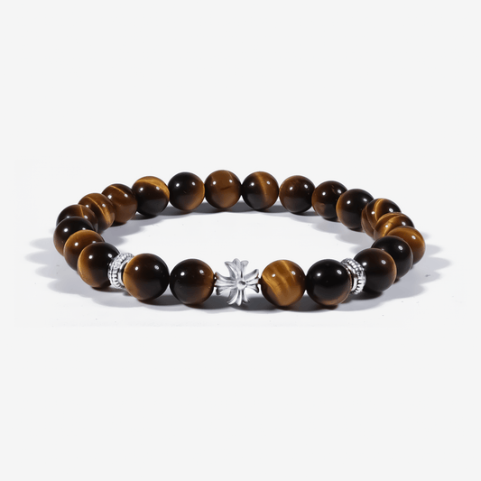Guardian Tiger’s Eye Cross Bracelet - JWPatronus