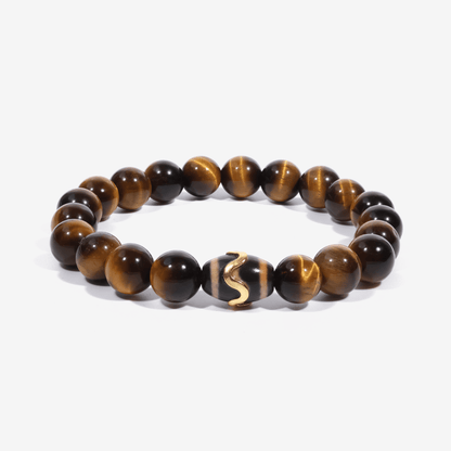 Kailash Tiger’s Eye Dzi Bracelet - JWPatronus