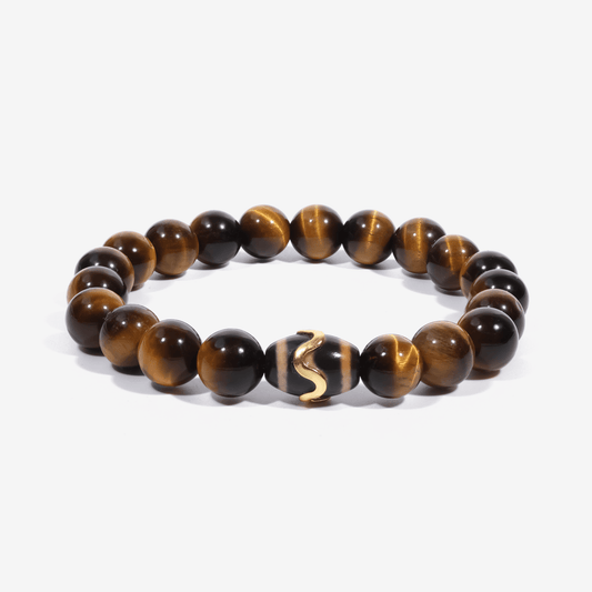 Kailash Tiger’s Eye Dzi Bracelet - JWPatronus