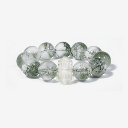 Mystic Forest Green Phantom Quartz Bracelet - JWPatronus