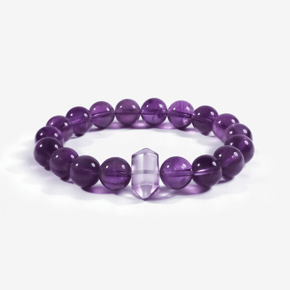 Serene Amethyst Pillar Bracelet - JWPatronus