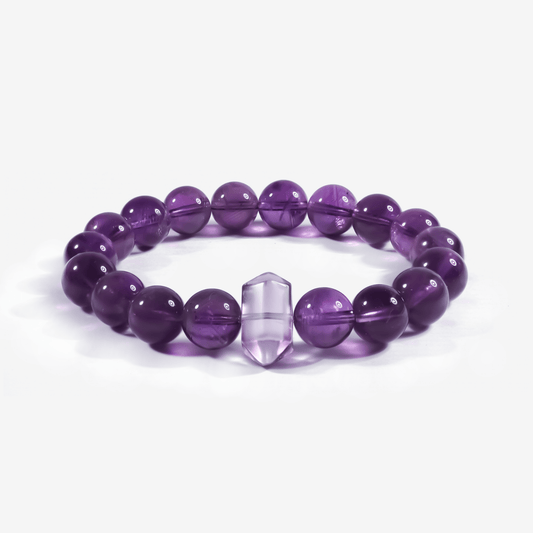 Serene Amethyst Pillar Bracelet - JWPatronus