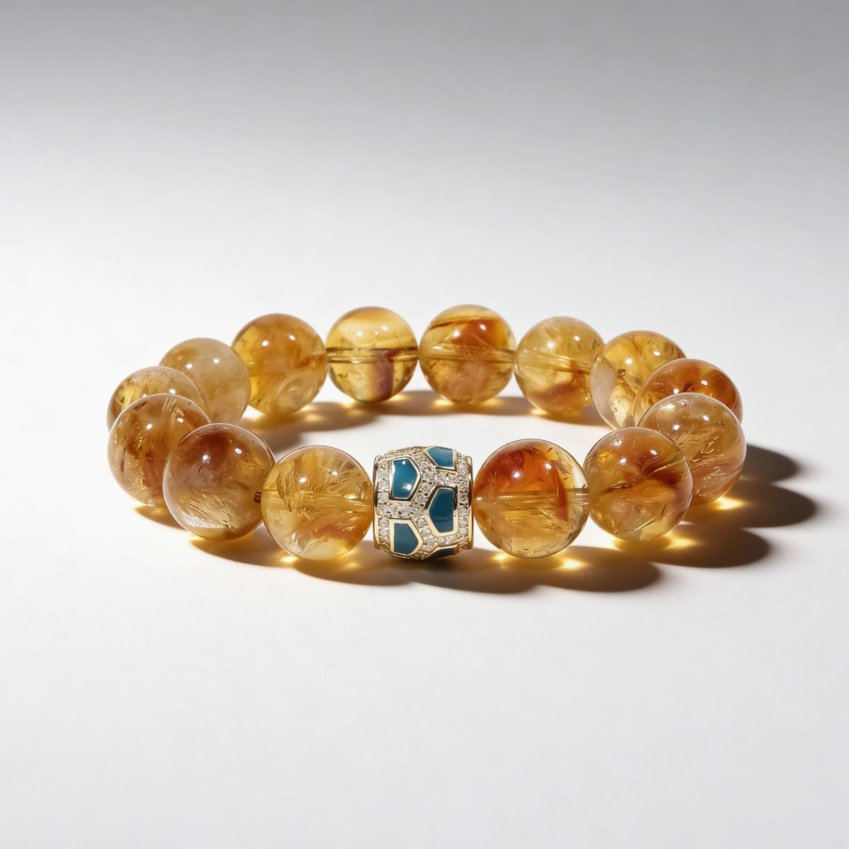 Amber Glow Citrine Bracelet by JWPatronus – natural crystal bracelet for women