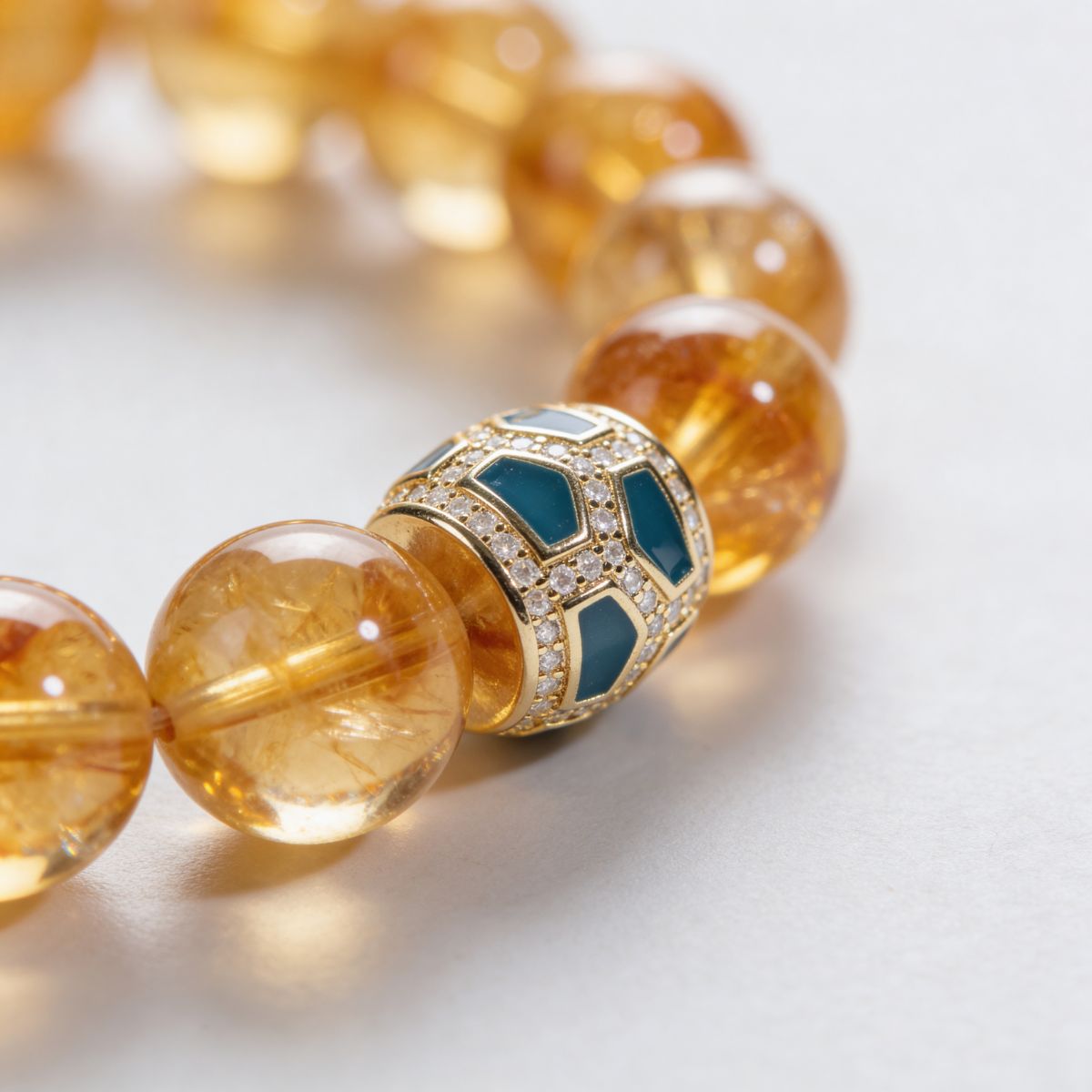 Amber Glow Citrine Bracelet by JWPatronus – natural crystal bracelet for women
