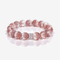 Aurora Bloom Strawberry Quartz Bracelet by JWPatronus – natural crystal bracelet for women