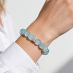 Blue Horizon Aquamarine Bracelet by JWPatronus – natural crystal bracelet for women