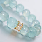 Blue Horizon Aquamarine Bracelet by JWPatronus – natural crystal bracelet for women