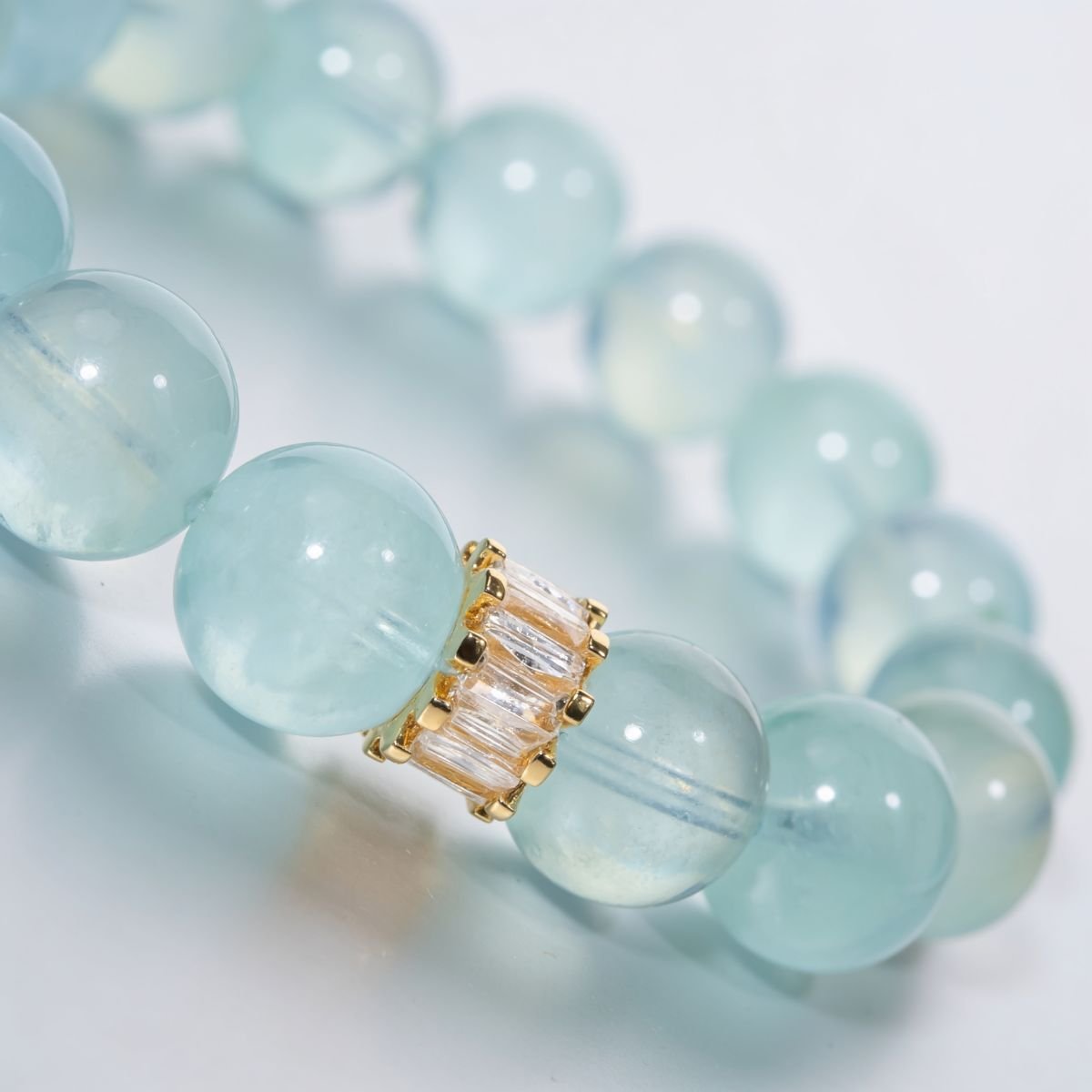 Blue Horizon Aquamarine Bracelet by JWPatronus – natural crystal bracelet for women