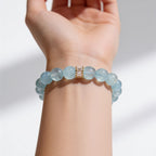 Blue Horizon Aquamarine Bracelet by JWPatronus – natural crystal bracelet for women