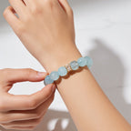 Blue Horizon Aquamarine Bracelet by JWPatronus – natural crystal bracelet for women