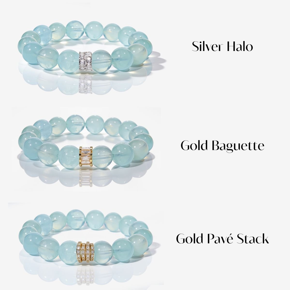 Blue Horizon Aquamarine Bracelet by JWPatronus – natural crystal bracelet for women