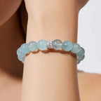 Blue Horizon Aquamarine Bracelet by JWPatronus – natural crystal bracelet for women