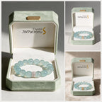 Blue Horizon aquamarine bracelet centerpiece styles presented in JWPatronus gift-ready jewelry boxes