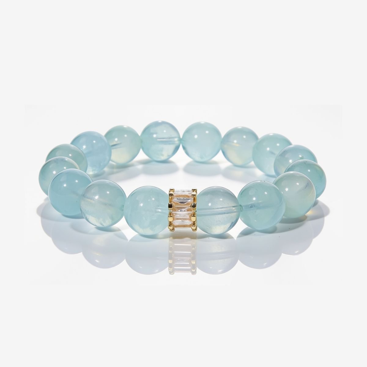 Blue Horizon Aquamarine Bracelet by JWPatronus – natural crystal bracelet for women